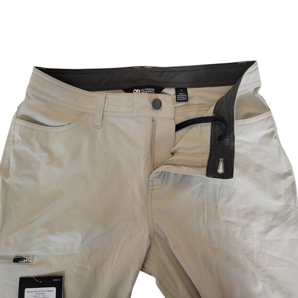 Outdoor Research Ferrosi Pants Womens Size 4 Beige Hiking Climbing UPF 50+ FLAWS - Picture 6 of 12